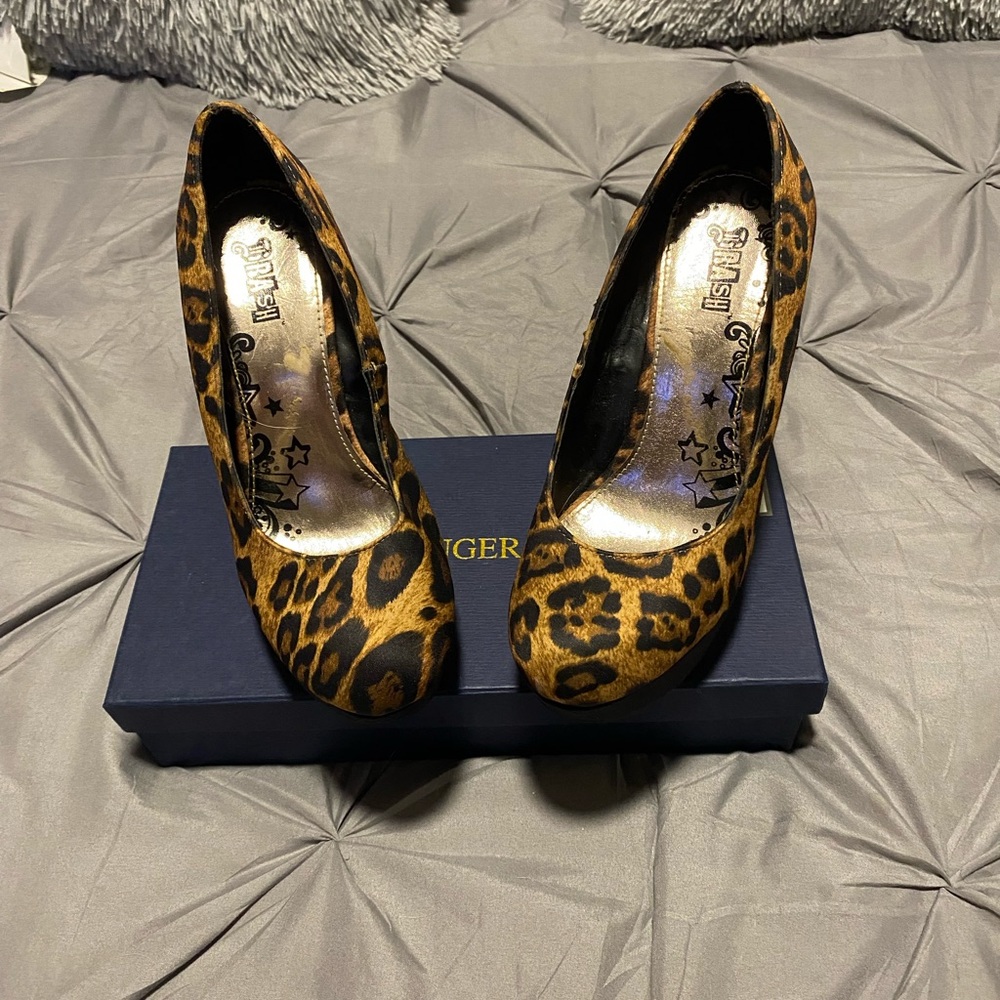 Brash Leopard Platform Wedges